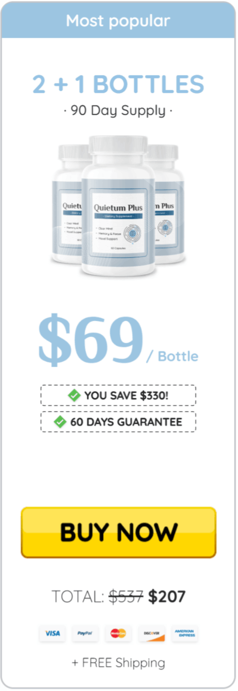 Quietum Plus 3 bottle